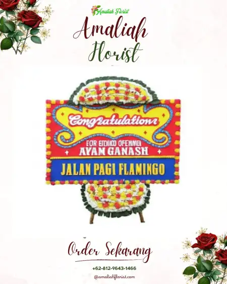 Sewa Papan Bunga Alas